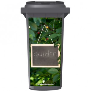 Chalkboard Hanging From A Tree Wheelie Bin Sticker Panel